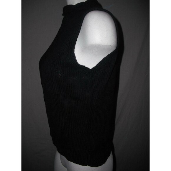 Mossimo Womens Black Sleeveless Cable Knit Sweater Vest By Mossimo Size Medium - Picture 5 of 6